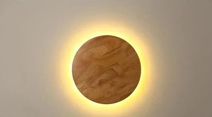 Lampe Murale Bois Naturel Écologique