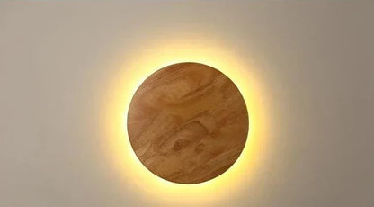 Lampe Murale Bois Naturel Écologique