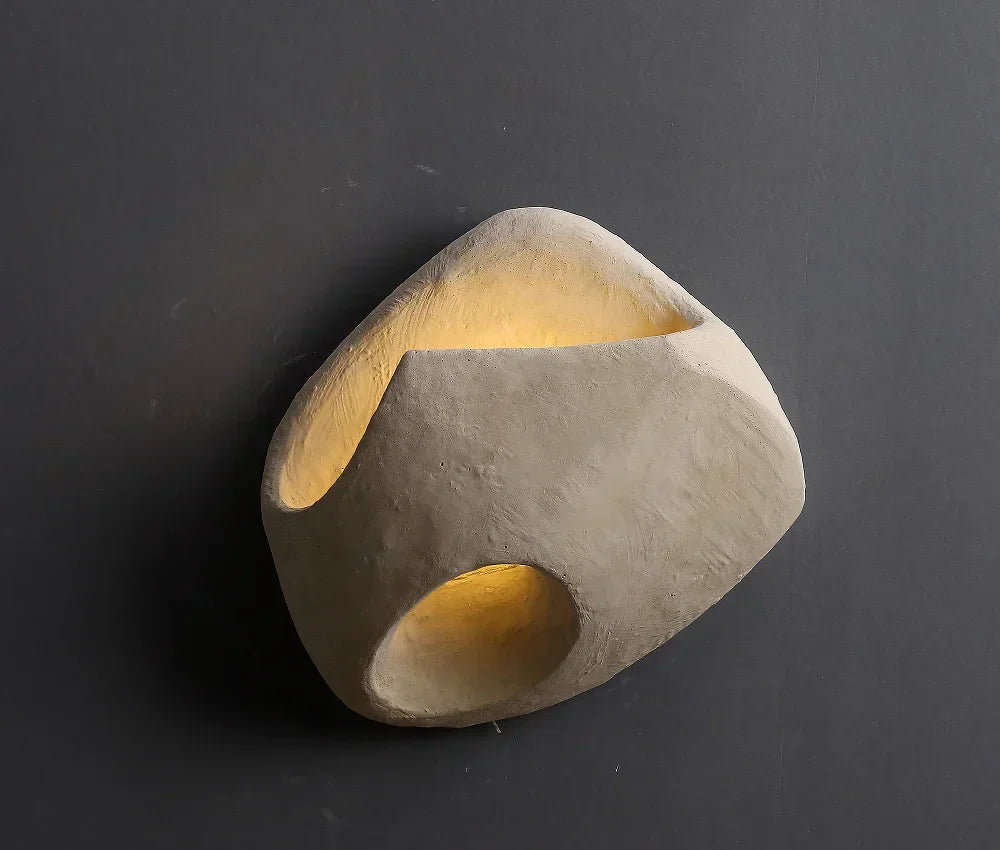 Lampe Murale Minimaliste en Béton | Déco Intérieure Épurée
