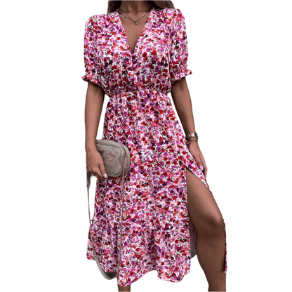 Robe Fleuri Élégante pour Femme