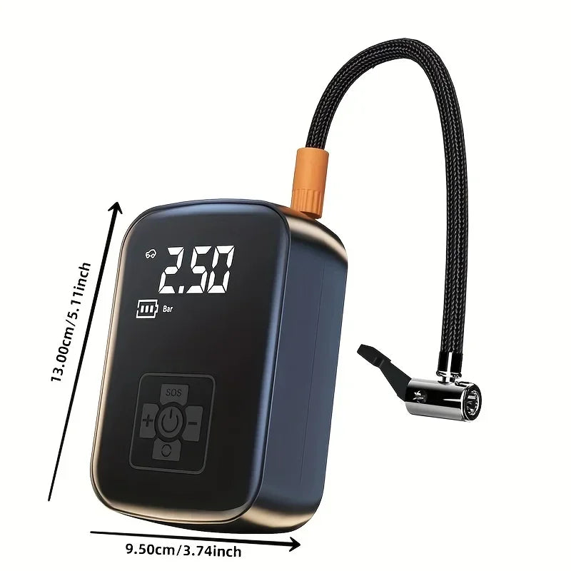 Compresseur Pneus Réchargeable Compact | Gonflage Éclair et Léger - Foivo