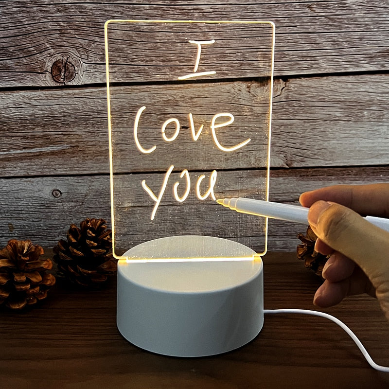 Lampe de Bureau LED Affichage Lumineux Acrylique - BlxckFR