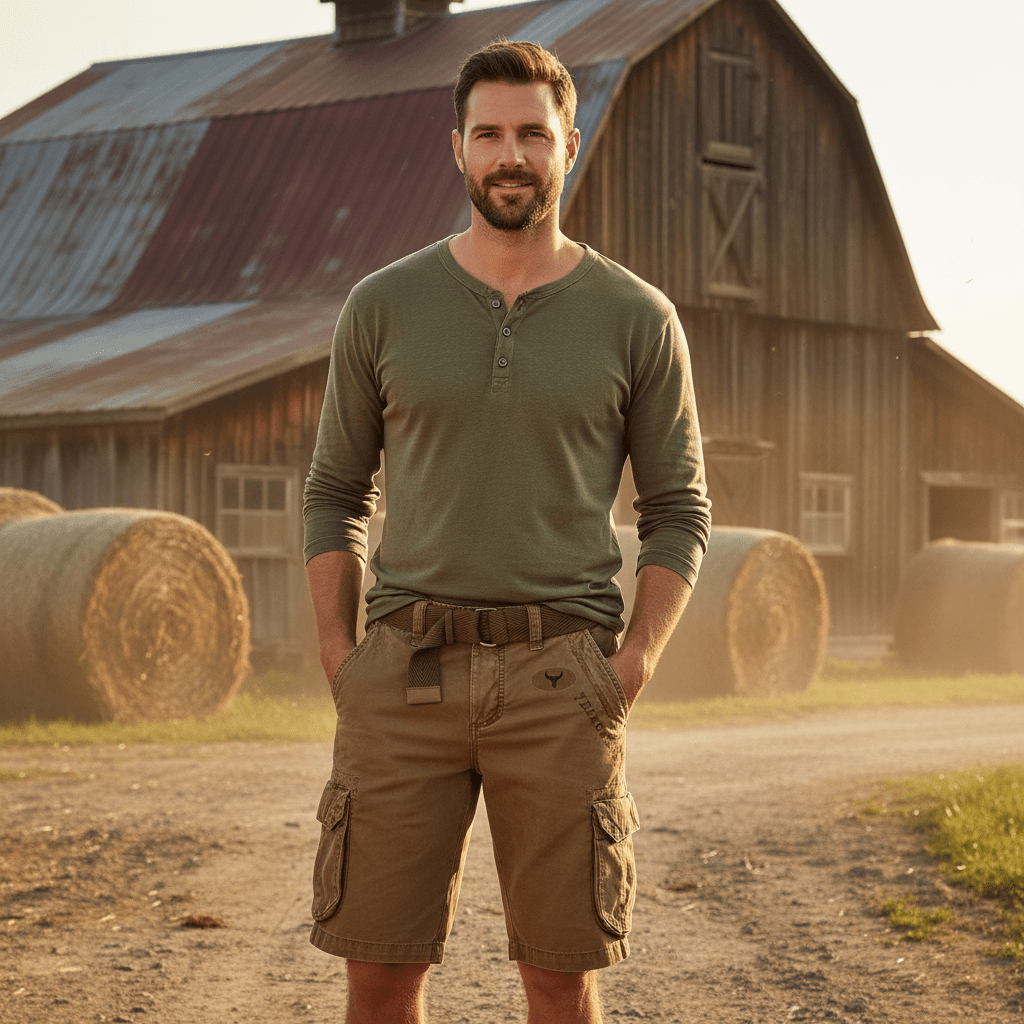 Short Homme Cargo Pratique et Confortable avec Poches Multiples 1