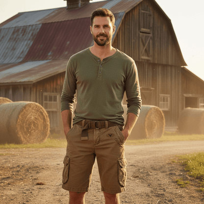 Short Homme Cargo Pratique et Confortable avec Poches Multiples 1