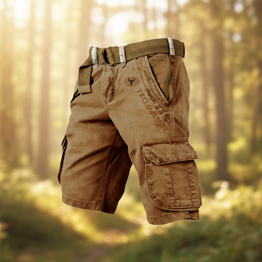 Short Homme Cargo Pratique et Confortable avec Poches Multiples 7
