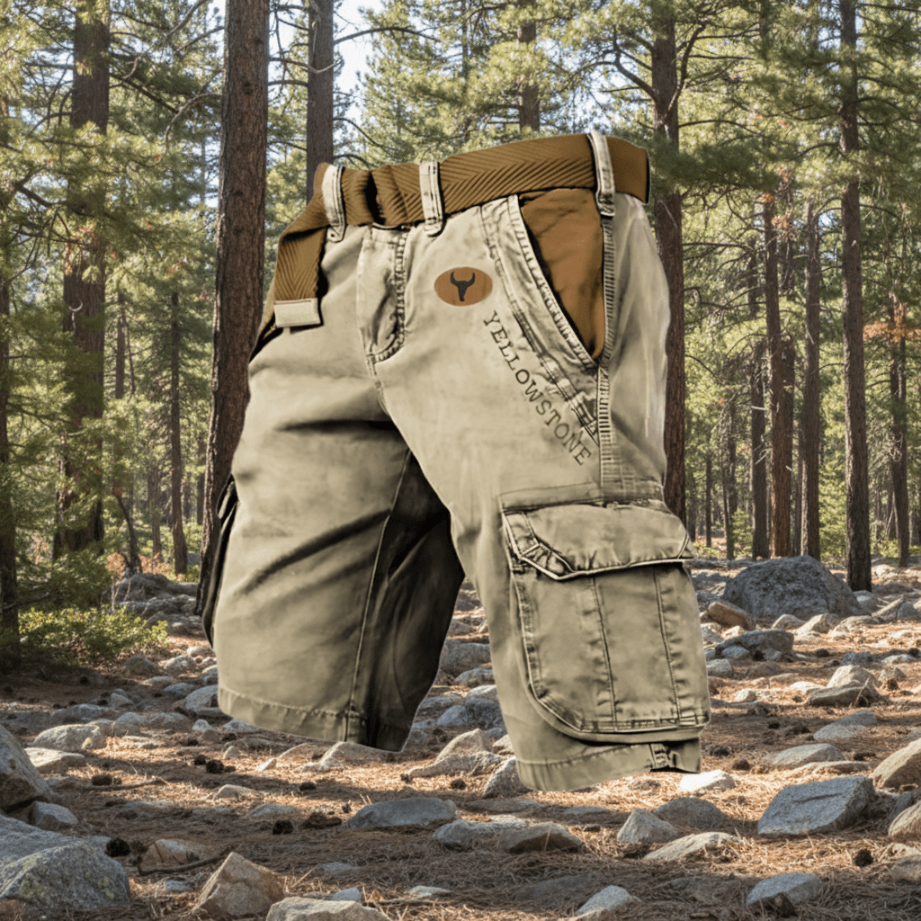 Short Homme Cargo Pratique et Confortable avec Poches Multiples 9