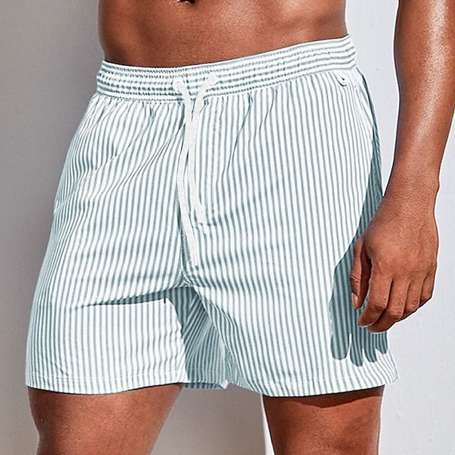 Short de Bain Homme Rayé Classique 1
