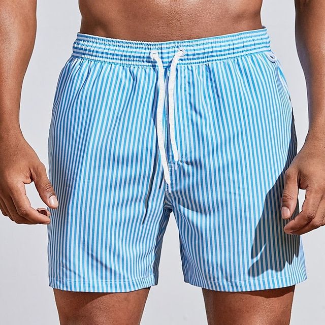Short de Bain Homme Rayé Classique 2