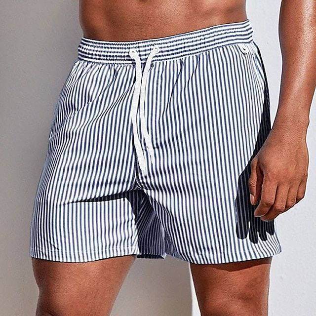 Short de Bain Homme Rayé Classique 5