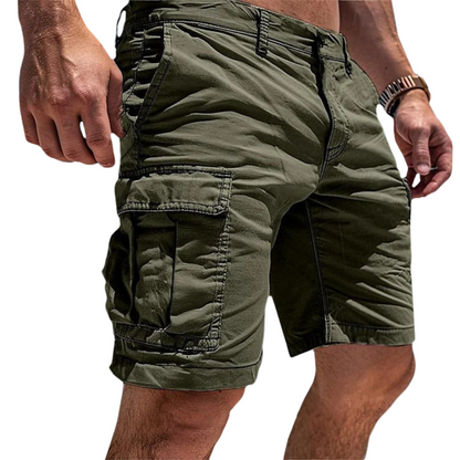 Short Cargo Homme Coton Pratique Coupe Droite - Foivo