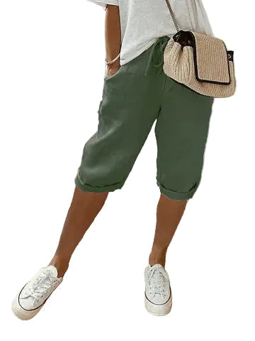 Short Femme Coton Confort Coupe Décontractée - Foivo