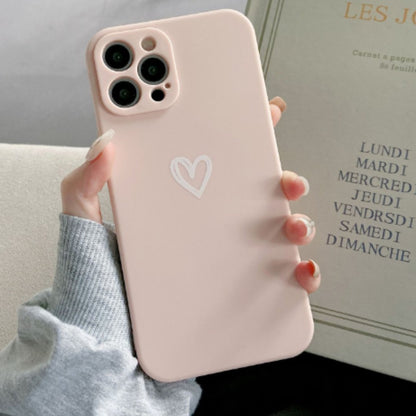 Étui iPhone Doux au Toucher | Cœur Rose Protégé - Foivo