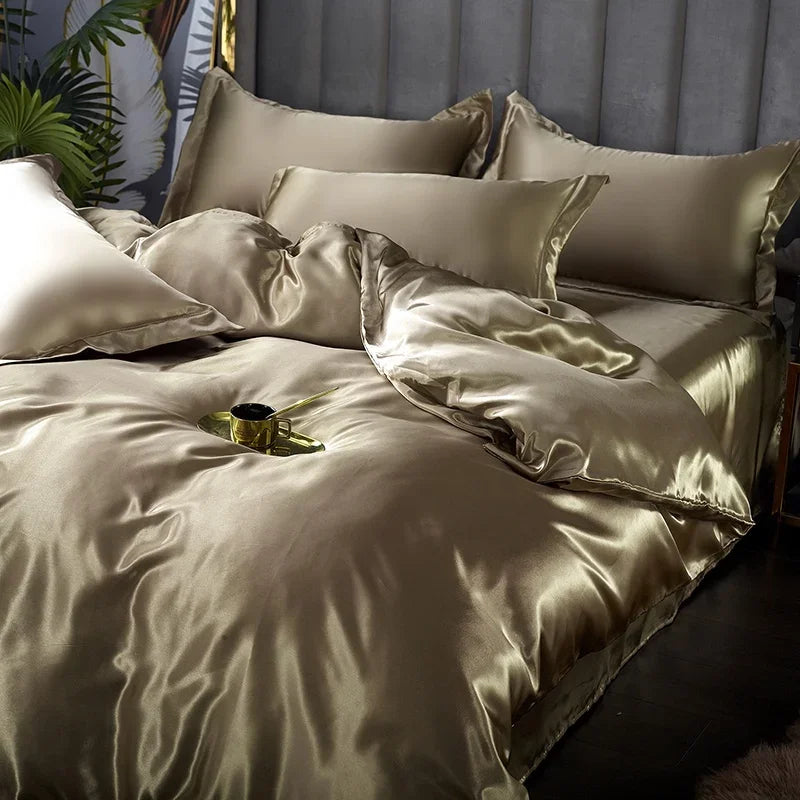 Literie Satin Doux et Raffiné pour Chambre Élégante