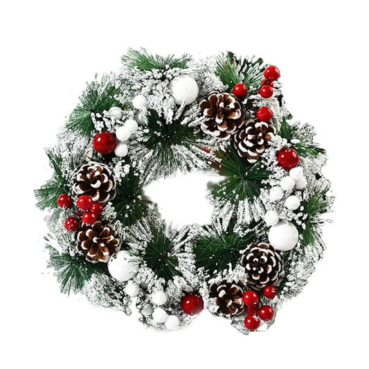 Girlande de Noël Réaliste avec Décoration Luxueuse - Foivo