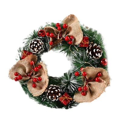 Couronne de Noël Élégante | Décoration de Maison Festive