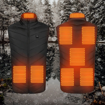 Gilet Isolant Mixte - Légère, Imperméable & Réglage de Chaleur