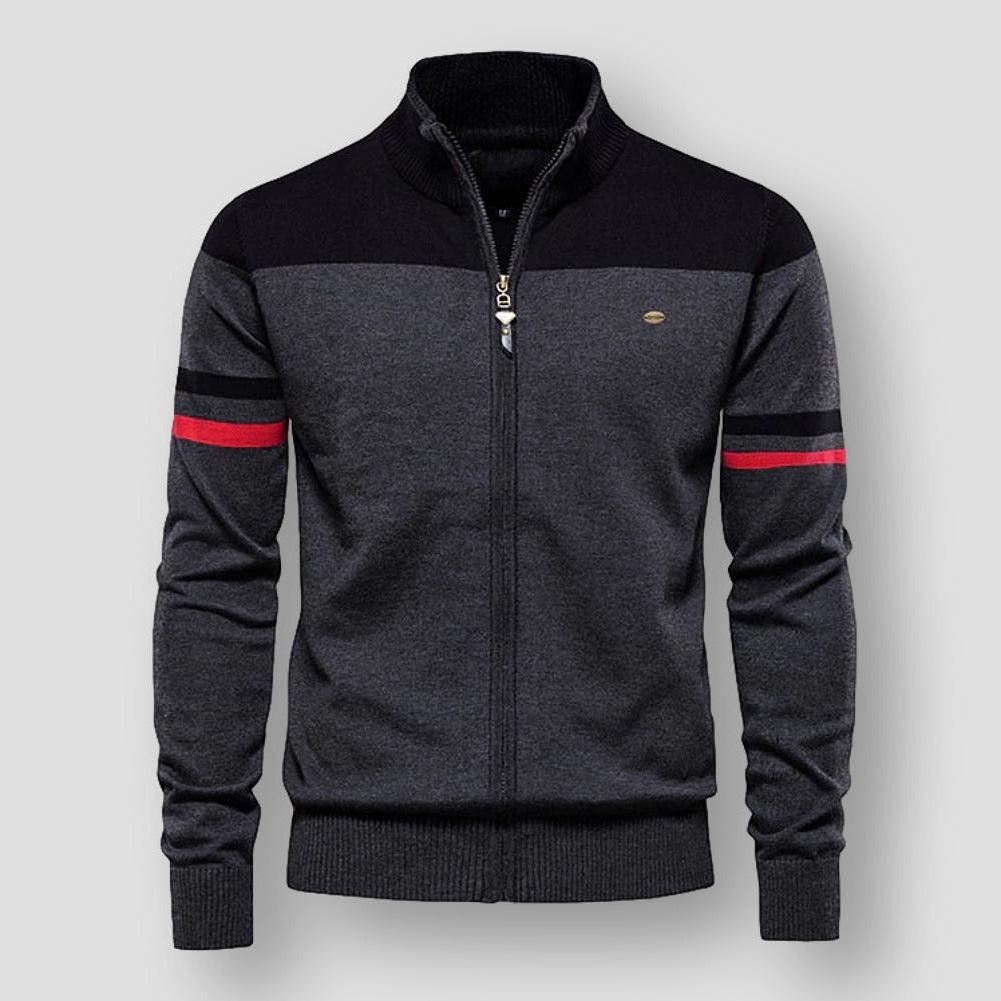 Gilet zippé à capuche élégant urbain