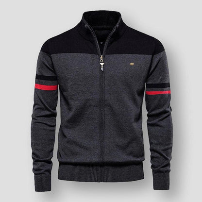Gilet zippé à capuche élégant urbain