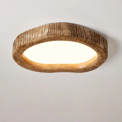 Lampe Plafond LED Bois Chic – Éclairage Doux & Déco Rustique