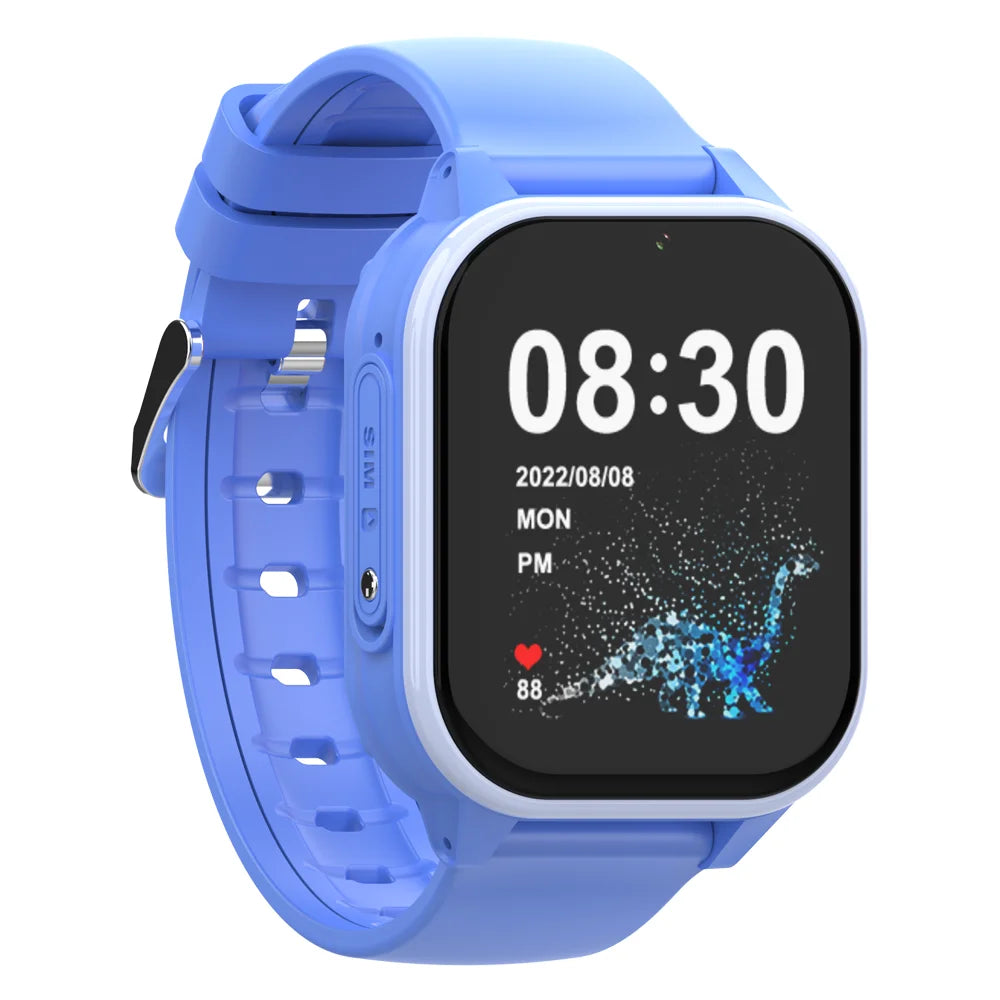 Montre GPS Enfant Sécurité avec Appel Vidéo, Capteur de Température et Conception Robuste