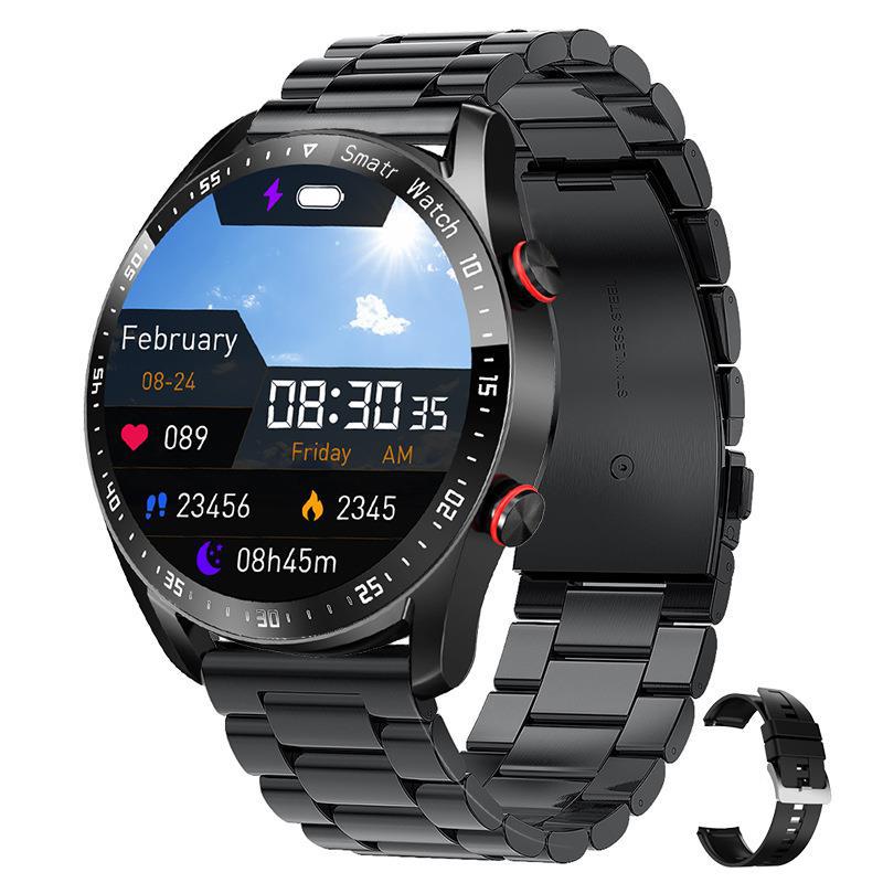 Montre Connectée de Santé avec Suivi de Glycémie, Écran HD 1,45 Pouces et Étanchéité