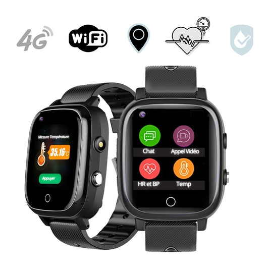 Montre Connectée Sécurité Senior GPS Chute Alert - Foivo