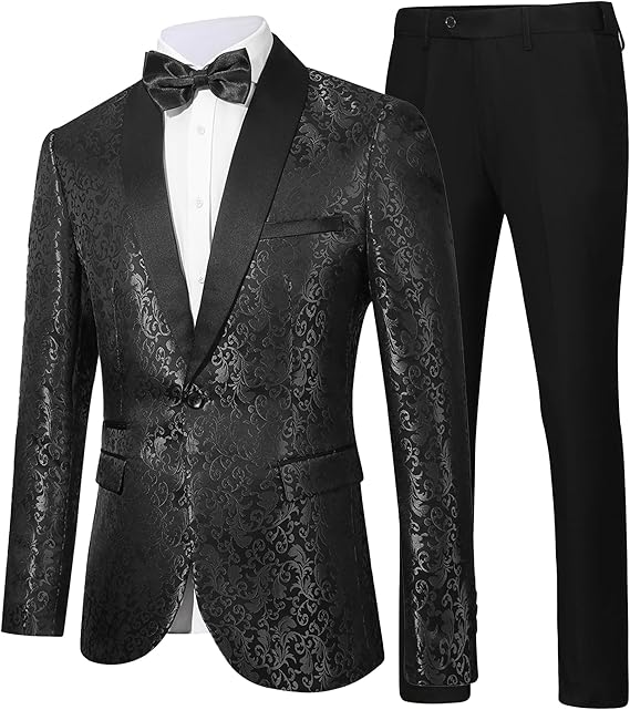 Smoking Homme Classique Coupe Ajustée - Foivo