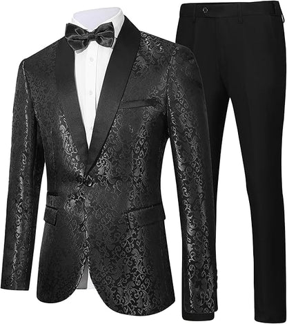 Smoking Homme Classique Coupe Ajustée - Foivo