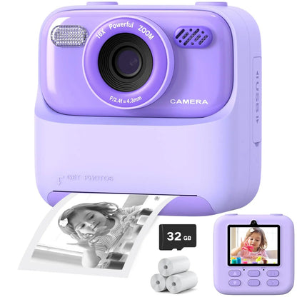 Appareil Photo Instantané Enfant | Selfies HD 32 Go - Foivo