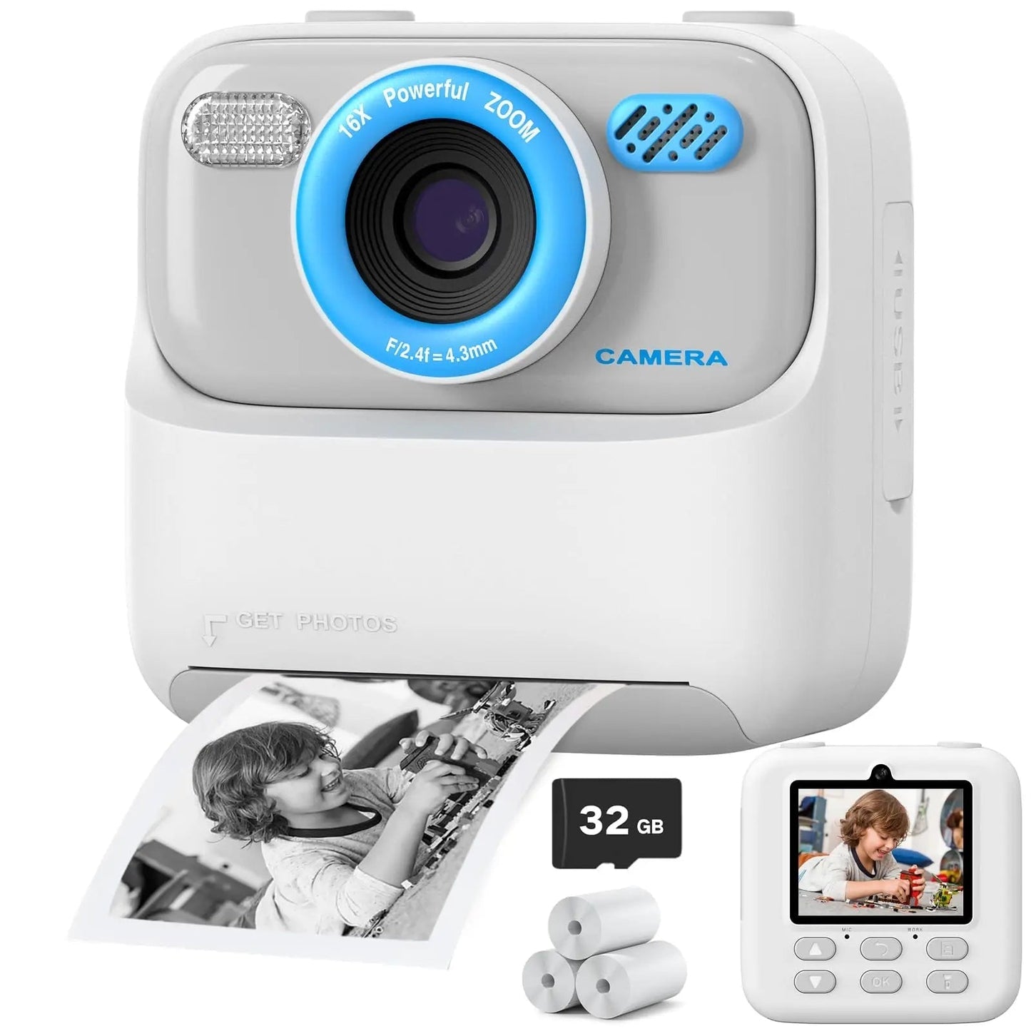 Appareil Photo Instantané Enfant | Selfies HD 32 Go