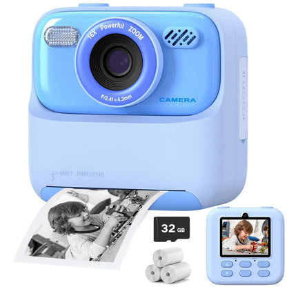 Appareil Photo Instantané Enfant | Selfies HD 32 Go