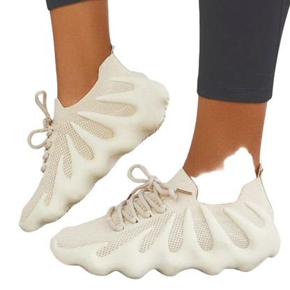 Sneakers Femme Cuir Synthétique Confort Coupe Moderne - Foivo