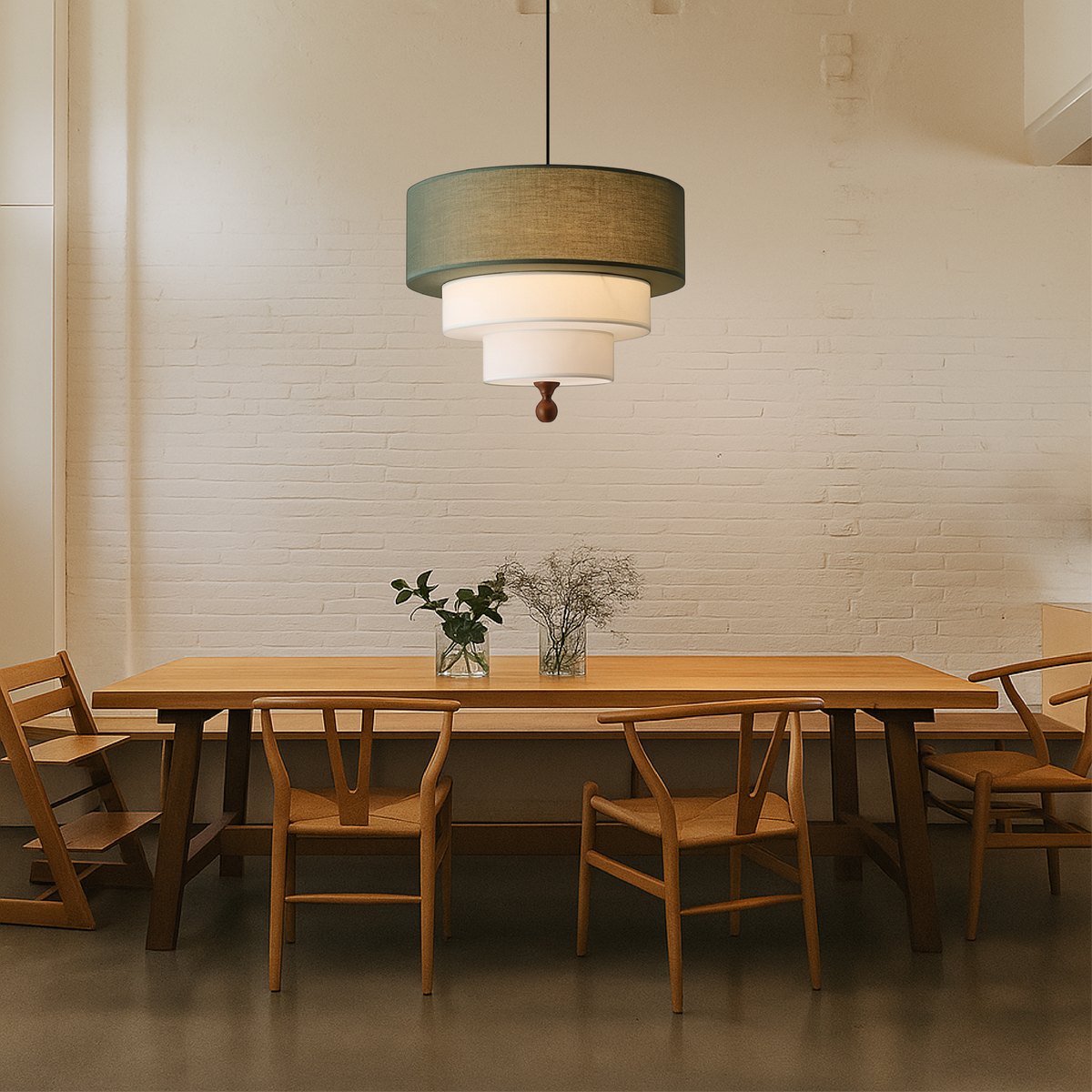 SoftGlow | Handmade Cotton and Silk Hanging Light - Foivo