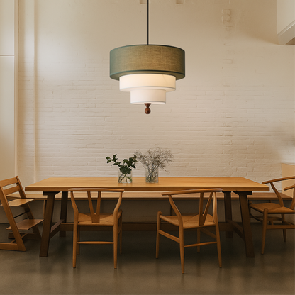 SoftGlow | Handmade Cotton and Silk Hanging Light - Foivo