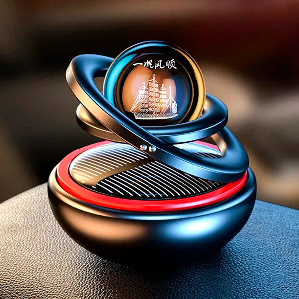 Parfum d'auto Décoratif Rotatif Solaire - BlxckFR