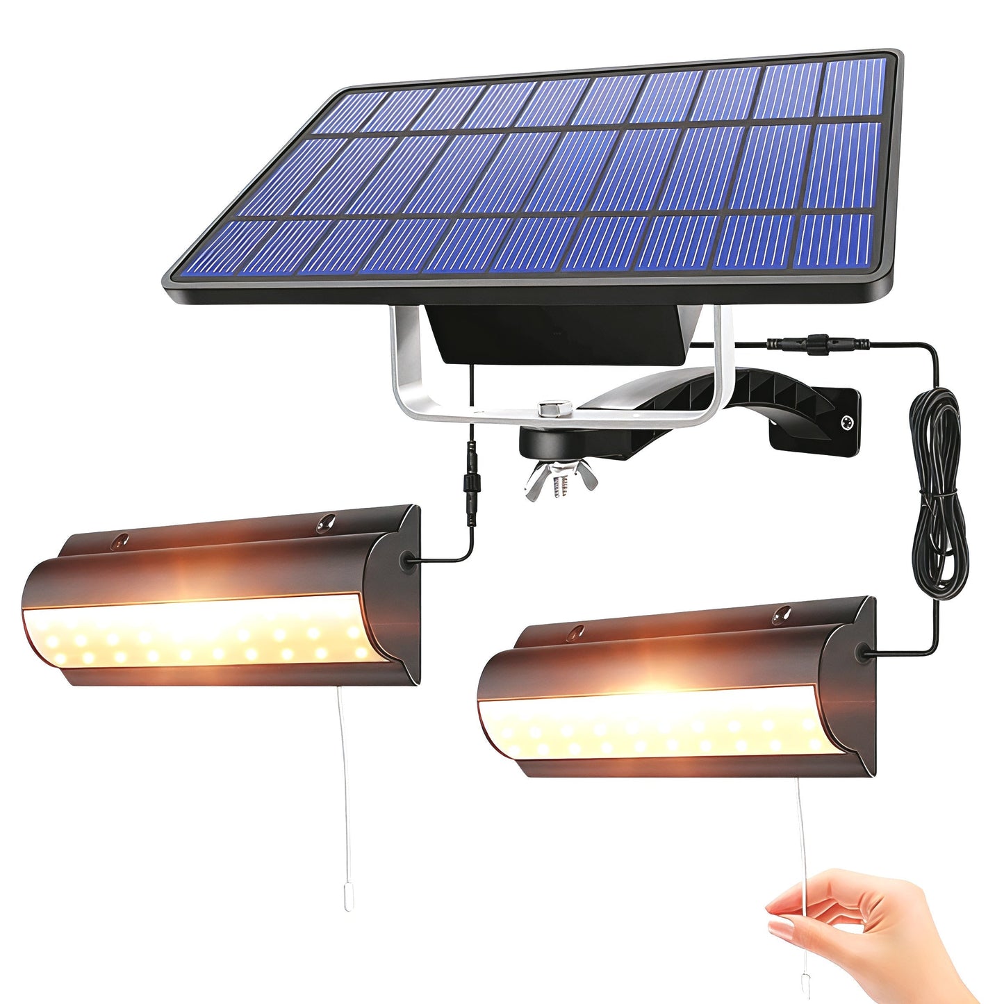 Lumière Murale Solaire Élégante pour Jardin