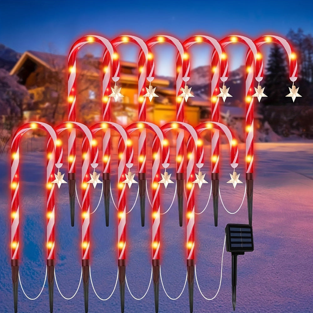 Guirlandes de Noël Solaire Décoration Extérieure Lumières de Chemin - BlxckFR