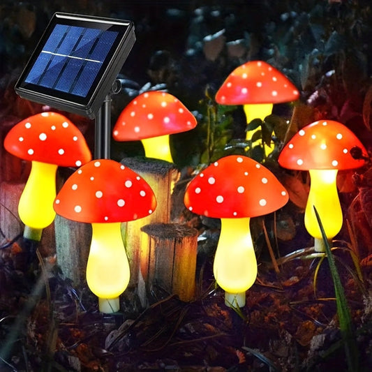 Luminaires de Noël Extérieurs Champignons Colorés LED Jardin - BlxckFR