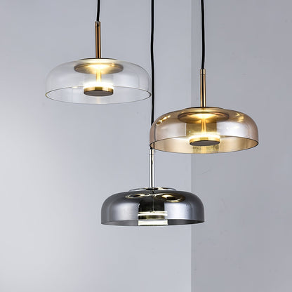 Luminaire LED Chic en Laiton et Verre - Foivo