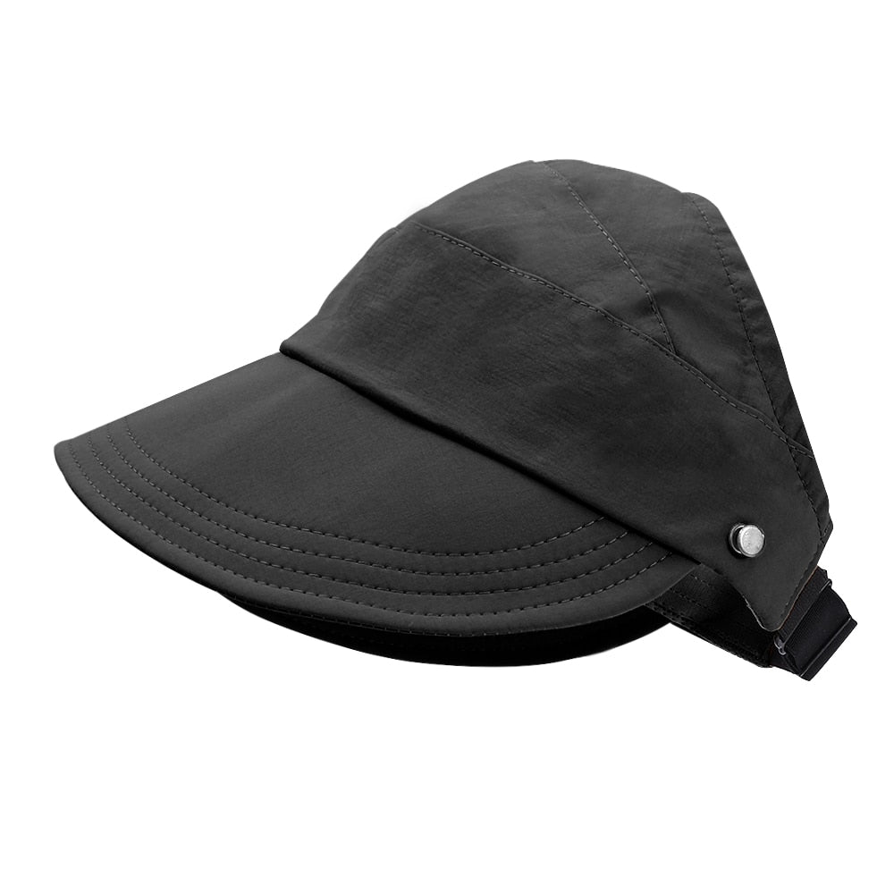Chapeau de Soleil Élégant à Large Bordure en Coton pour Été - Foivo