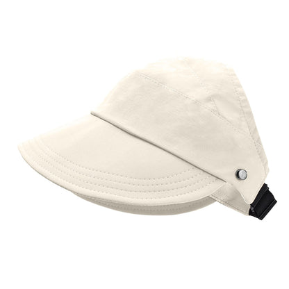 Chapeau de Soleil Élégant à Large Bordure en Coton pour Été