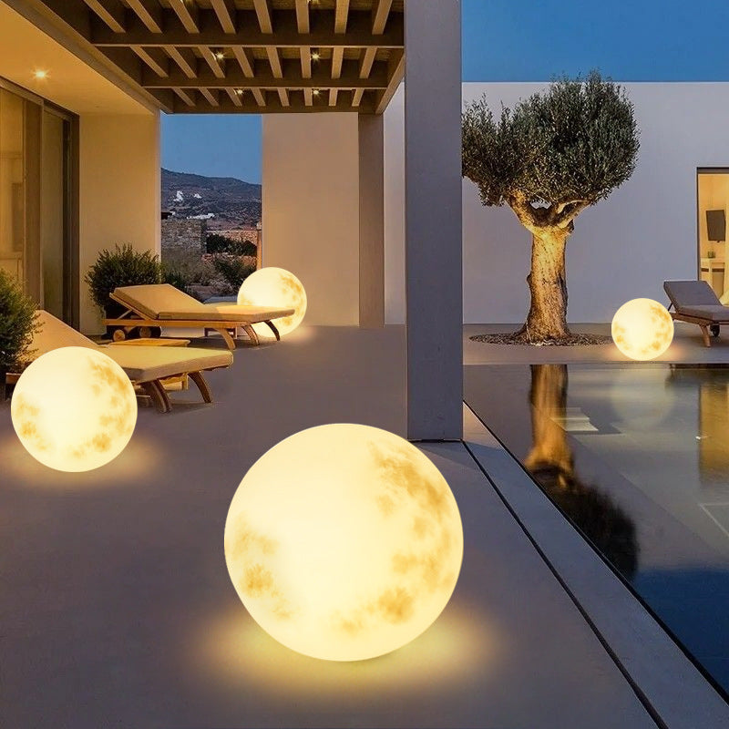 Lampe Solaire Extérieure Lune Décorative