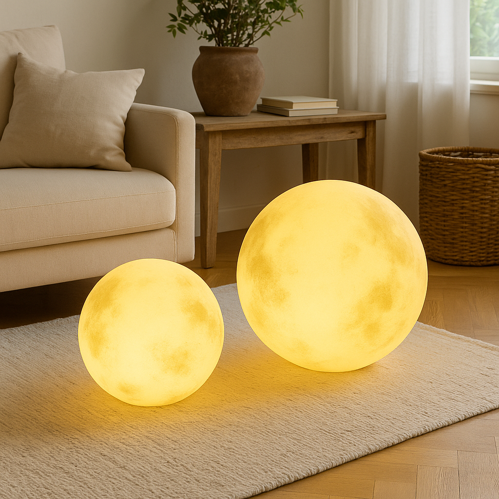 Lampe Jardin Énergie Solaire Design Lunaire