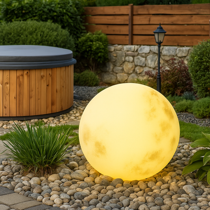 Lampe Solaire Extérieure Lune Décorative