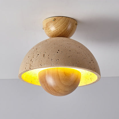 Lampe Plafond Design Luxe en Pierre Naturelle