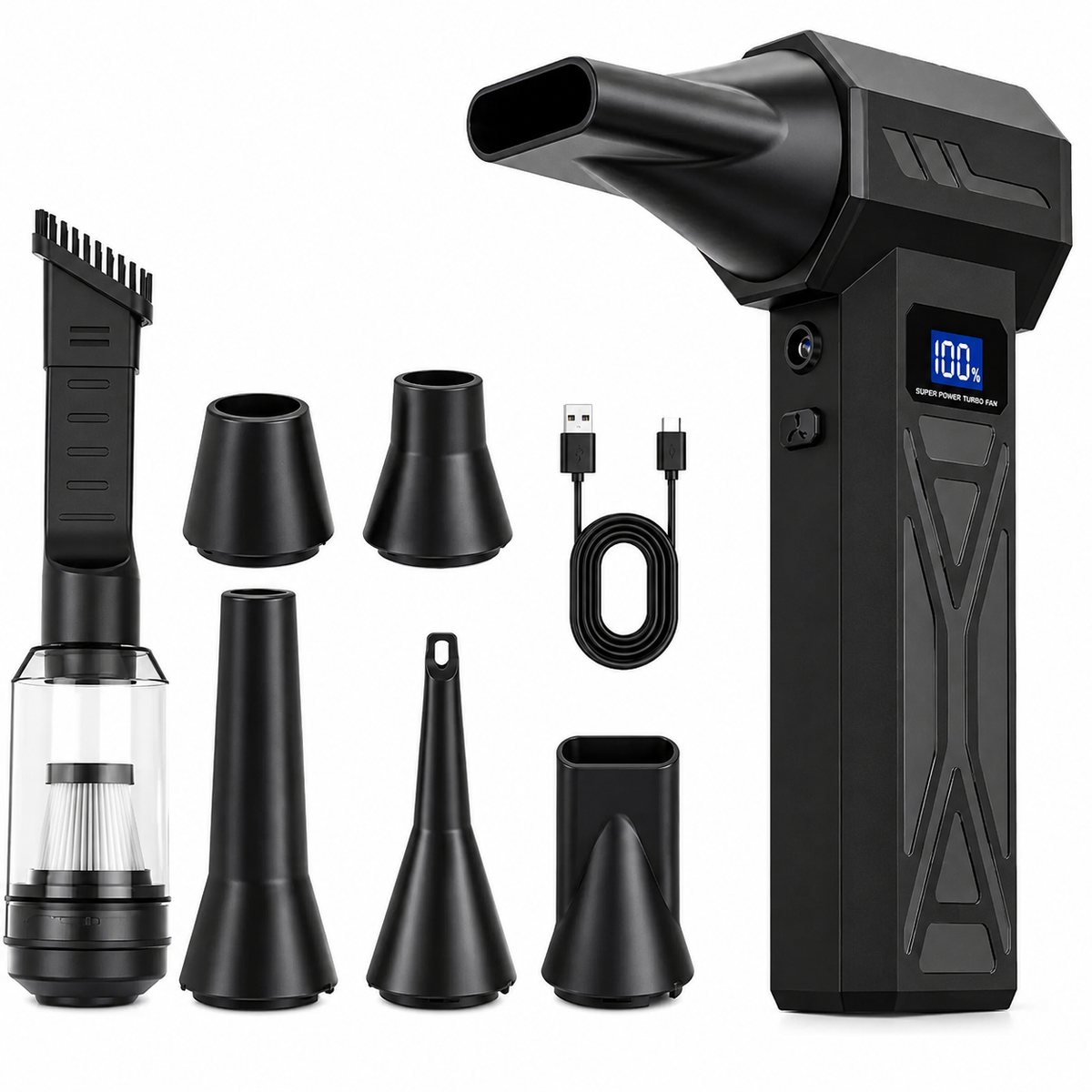 Souffleur dair Sans Fil Rechargeable Portable Multifonction avec - Foivo