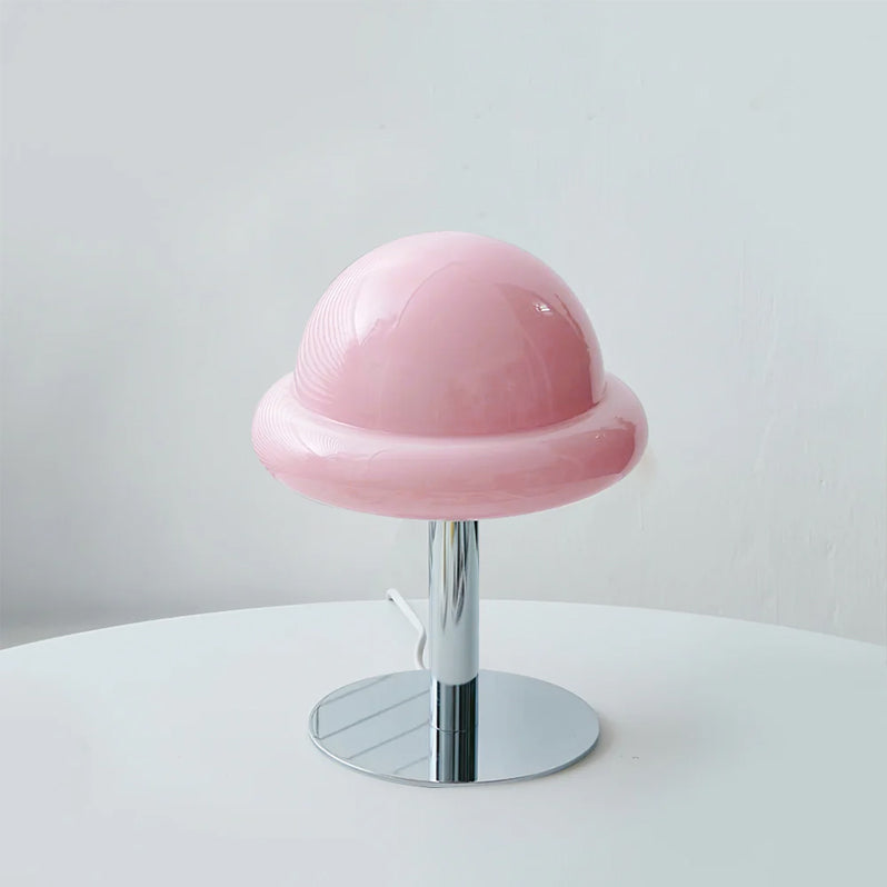 Lampe de Table Design Futuriste en Verre Transparent
