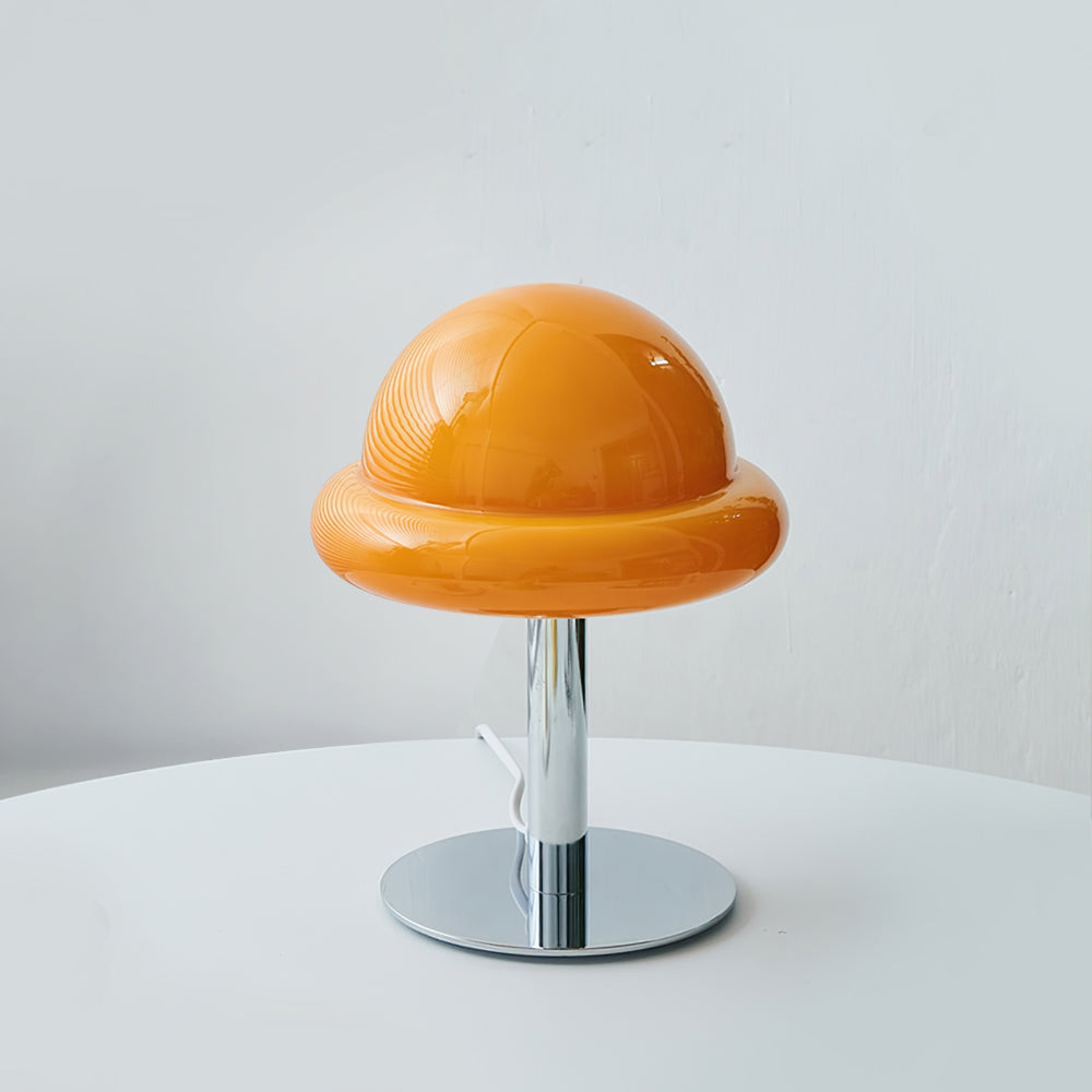 Lampe de Table Design Futuriste en Verre Transparent