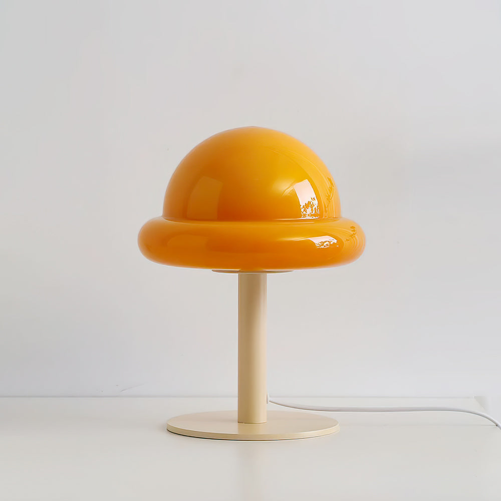 Lampe de Table Design Futuriste en Verre Transparent