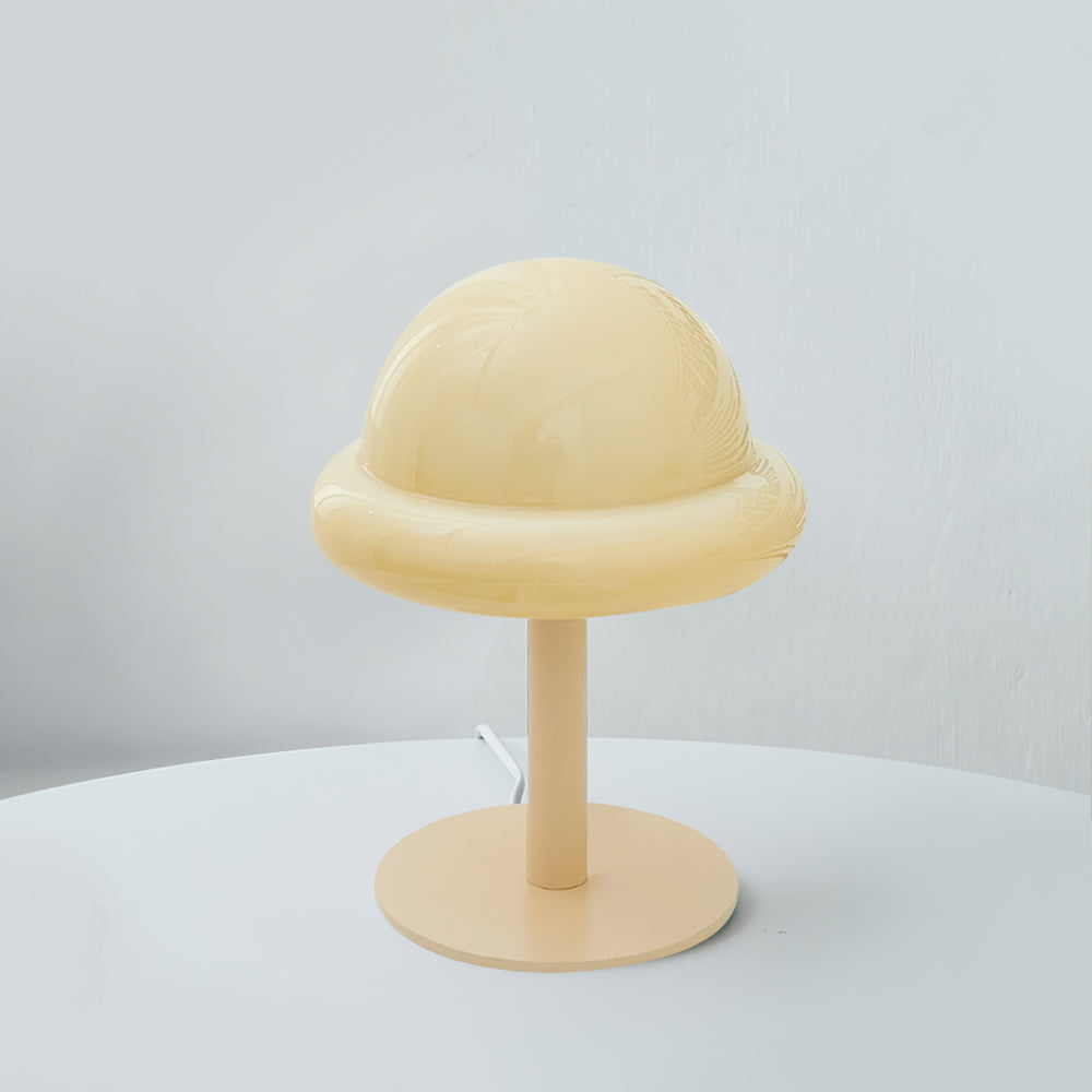 Lampe de Table Design Futuriste en Verre Transparent